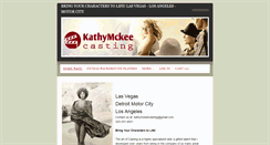 Desktop Screenshot of kathymckeecasting.com