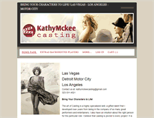 Tablet Screenshot of kathymckeecasting.com